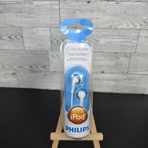 Philips Other - Vintage Philips Color Tunes EarBuds SHE2648 - Blue & White NEW SEALED